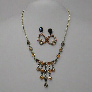 Sorrelli topaz-colored Swarovski jewelry set